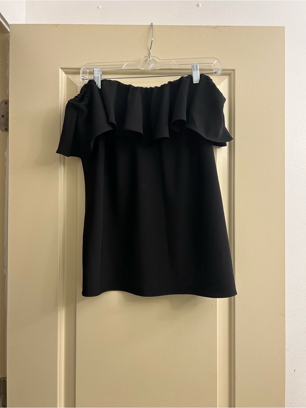 Polo Ralph Lauren Off-Shoulder Ruffle Women's Top - Black